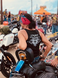 "Harley Davidson World Record Parade Lady Biker"